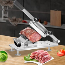 Manual Frozen Meat Slicer Stainless Steel Meat Cutting Machine For Fish Chicken Beef Vegetables Adjustable 0.315mm