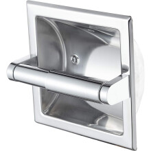 Toiletpapirholder i rustfrit stål af høj kvalitet, 304, ensartet børstet finish, nem installation, velegnet til hjemmebrug eller erhvervsmæssig