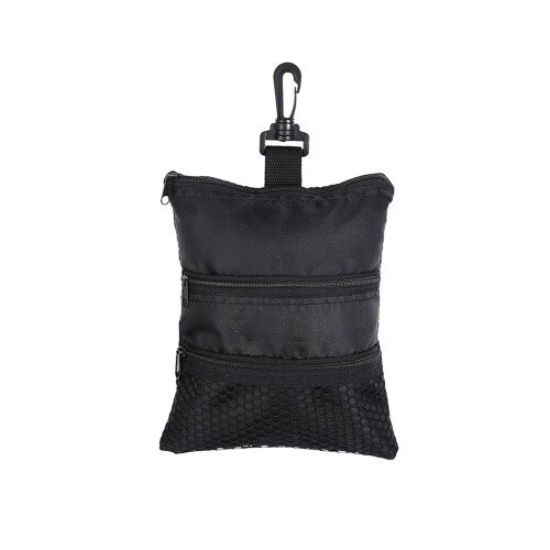 Golf Accessory Organizer Pouch, Zippered Closures with Ample Storage Compartments, High Quality Workmanship for Durable Use, Convenient Hook for Easy 1