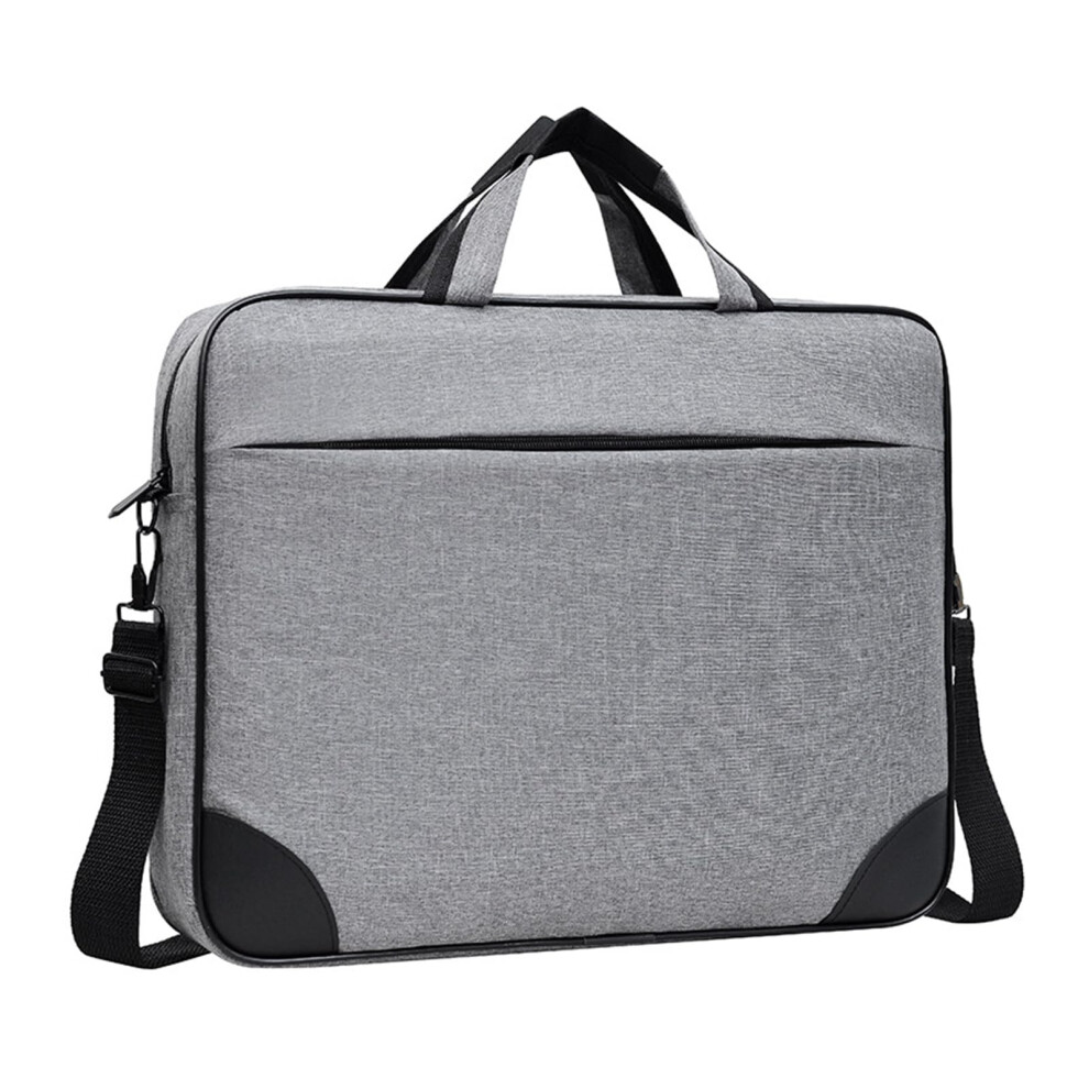 Stylish 15.6 In Laptop Bag Notebook Sleeve Case Shoulder Bag For Professionals And Students Gray 9323874585727