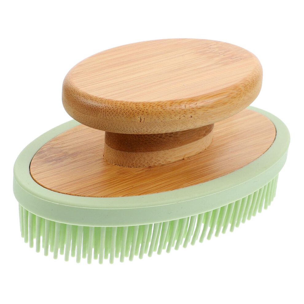Silicone Bath Brush Handheld Shower Scrubber, Exfoliating Body Scrub Brush For Bathing, Soft Silicone Scrubber