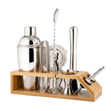 Cocktail Shaker Kit 550ml 10Piece Set With Display Stand Home Bar Bartender Kit Cocktail Making Set