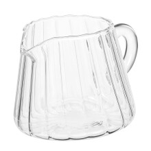 Borosilicate Glass Milk Jug Small Pitcher Creamer Container Fine Spout For Milk Frothing