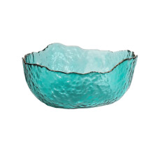 Bowls for Kitchen Glass Bowl Multicolor Irregular Gold Inlay Edge Serving Bowls Stackable For Snack Dessert Color D Medium