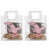 2 Stück Beutel, transparente Geschenktüte, 7
