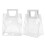 2 Stück Beutel, transparente Geschenktüte, 6