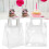 2 Stück Beutel, transparente Geschenktüte, 9