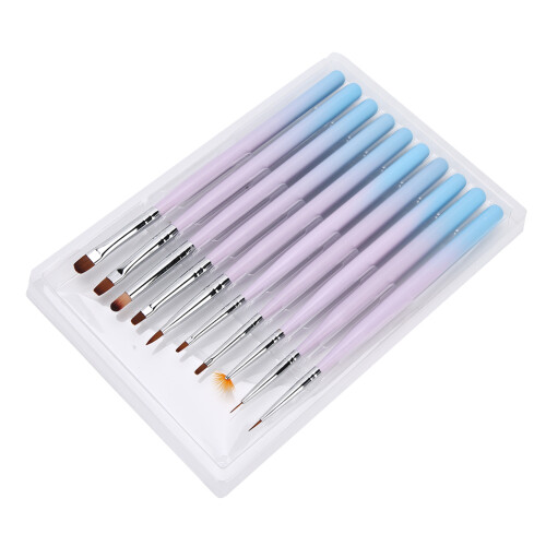 10 stücke Nail art Pinsel DIY Exquisite Muster 1
