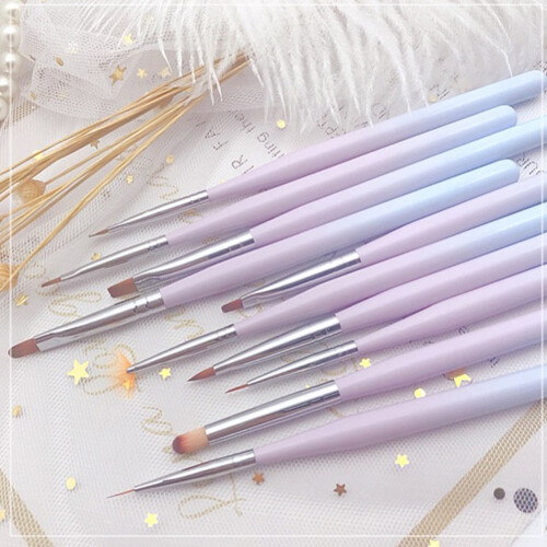 10 stücke Nail art Pinsel DIY Exquisite Muster 2