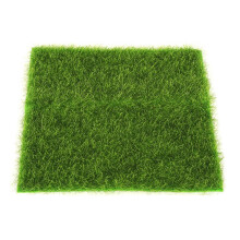 Centro de mesa com quadrados de grama artificial, decoração para ambientes internos e externos, ideal para microjardins. Feito de tecido não