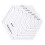 Quilters Ruler Hexagon 2 To 14 Cm Sizes Hexagon Quilt Template Ruler For Patchwork 5