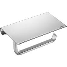 Toilettenpapierhalter mit wasserfester Beschichtung, moderner Metallständer für multifunktionale Aufbewahrung und sichere Handhabung am Rand