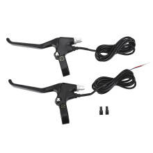 Bremshebel-Set für E-Bikes und E-Scooter, ergonomische Lenkerbremsgriffe, komfortable Silikonpads mit 2 Kabeln, einfache Montage