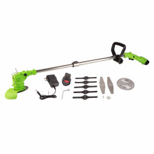 Three-In-One Cordless String Trimmer, Battery Powered Grass Mower with Auto Line Feed, Ergonomic Design, Safe Design, Adjustable Cutting Head for Plot