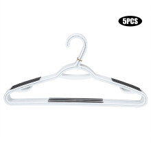 Grucce antiscivolo resistenti, ecologiche e salvaspazio con design a S, robuste e resistenti per sostenere cappotti, pantaloni e sciarpe pesanti.