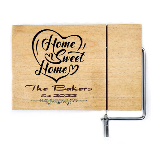 Hevea Wood Cheese Board With Wire Slicer 25X19Cm