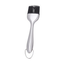 2Pcs Silicone Brush 20cm Stainless Steel Hollow Handle Oil Basting Brush For Barbecue And Baking