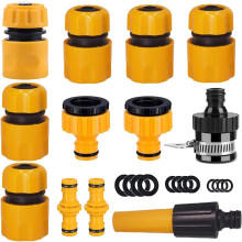 Conector rápido para manguera de jardín, conector universal para grifo de fácil instalación, ahorro de agua, kit de conexión rápida para