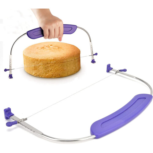 Cake Cutter PP+Stainless Steel Slicer, 3.8oz, Bakery Tool, Plastic Handle 2