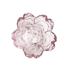 Dessert Plate Set 3Piece Glass Dish Sauce Bowl Kitchen Tableware Flower Pattern No Golden Stroke Ice Cream Fruit