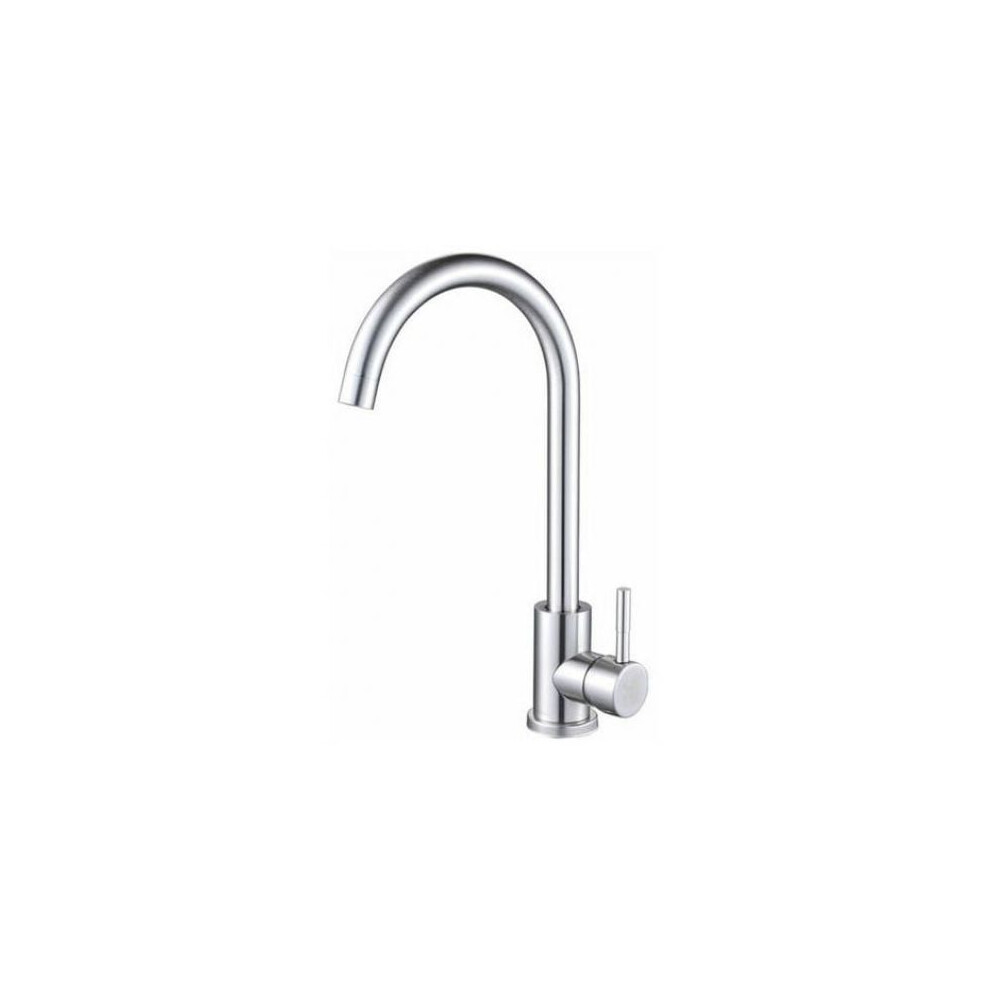 Bar Sink Faucet Stainless Steel, High Arc Kitchen Prep Tap Single Handle 360 Swivel, Leak-Proof Drip-Free Tap Easy Installation For Indoor Outdoor 9466005063029