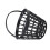 Schwarzer Golfballkorb, 4