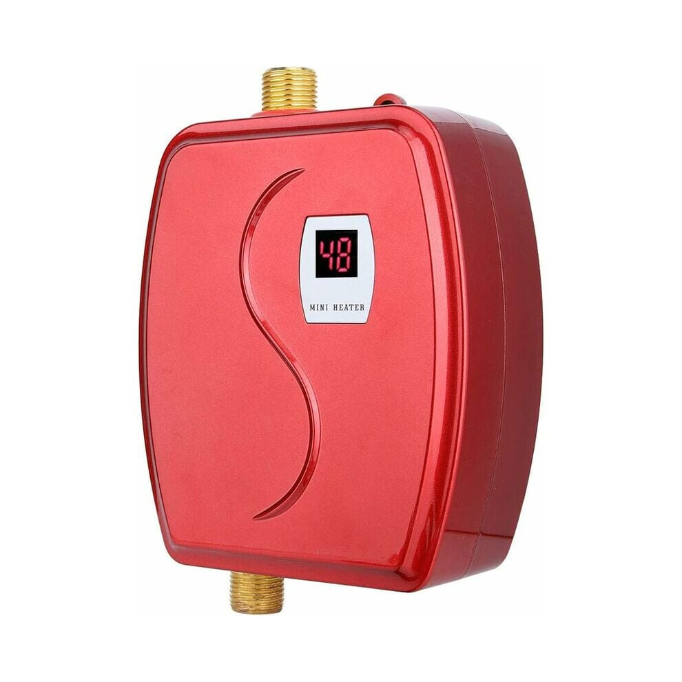 Versatile Multi-Purpose Use Instant Electric Tankless Heater, Energy Saving Wall-Mounted Water Heater With Safe Heating, Suitable For Kitchen Wet Bars 9466005056335