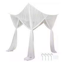 Dosel para cama de princesa, decoración romántica para dormitorio, tela transparente de doble capa con estructura de 4 esquinas, mayor espacio