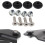 Motorcycle Tail Box Helmet Trunk Mounting Bracket Base Plate Bushing Pads Set for TType 2