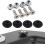 Motorcycle Tail Box Helmet Trunk Mounting Bracket Base Plate Bushing Pads Set for TType 4