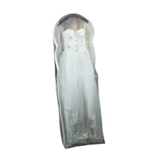 Wedding Dress Garment Bag with Zipper, Breathable See‑Through Bridal Gown Storage Cover