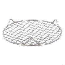 Round Cooling Rack 201 Stainless Steel Wire Grill with 3 Legs for Baking Steaming Barbecue 16.5cm