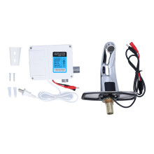 Revolucione a sua experiência no banheiro com a torneira com sensor de movimento e misturador de temperatura ajustável. Uma torneira sem toque que