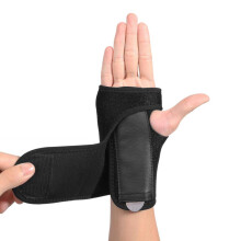 Kompressionsstödjande bandage, stabiliserande handleds- och ledvärksskena, andningsbart tyg och tumrörelsefrihet för karpaltunnelsyndrom, A