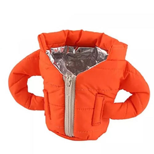 Isolierte Getränkejacke, zwei Isolierschichten, 2