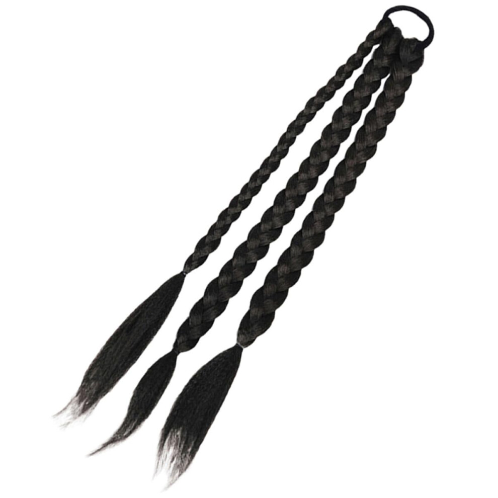 Braided Ponytail Hair Extension Long Synthetic Braid Piece with Elastic Rope for Women