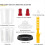 Disposable Paint Mixing Cup System 20 Ounce (600ml) Kit -Paint Stirrer 4