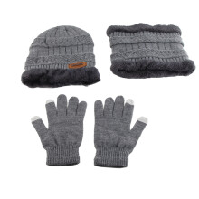 Mütze Wollmütze Schal Handschuh Set für Männer