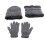 Mütze Wollmütze Schal Handschuh Set für Männer 1