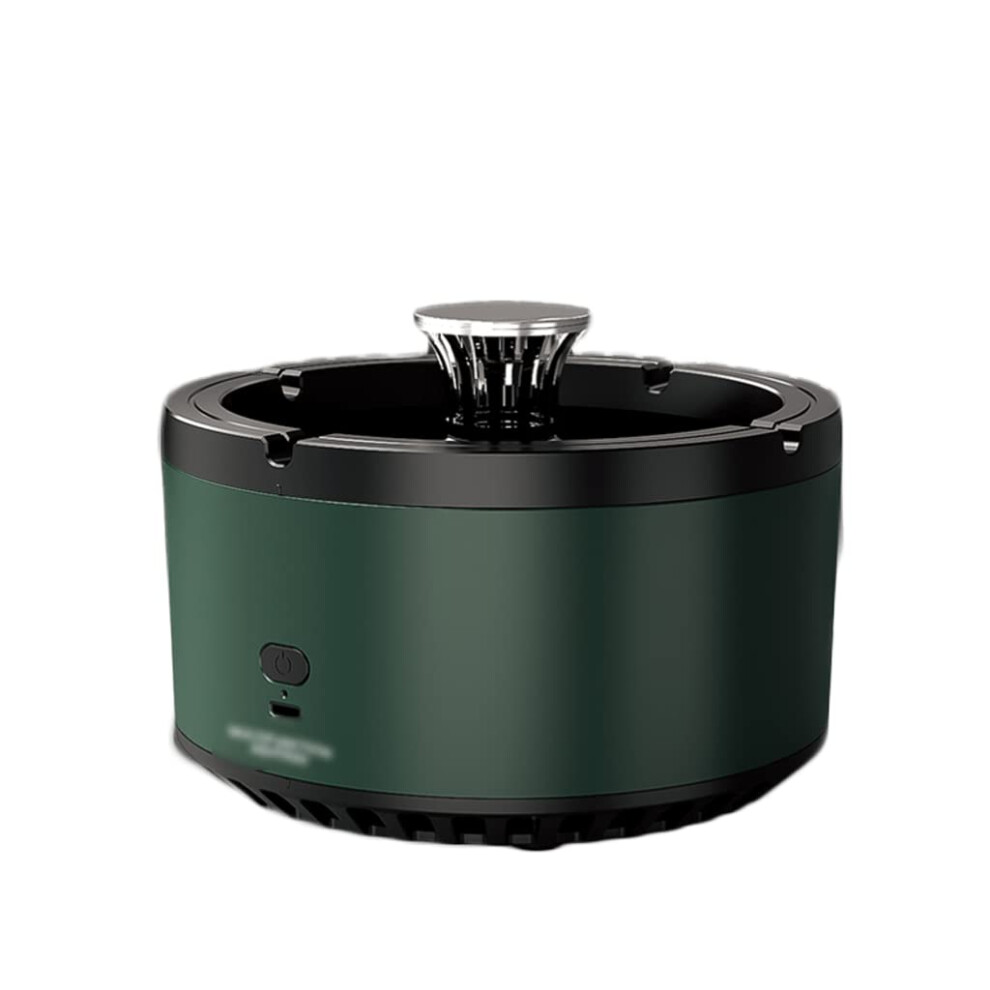 Blue Usb Rechargeable Smokeless Ashtray Odor Eliminator For Cigarette Ash Disposal