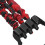 Brust-Expander, verstellbar, Latex, Nylon, 3-Rohr, 15
