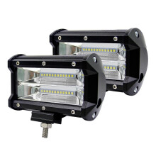 LED Truck Work Lights 72W 6000K IP67 Waterproof 5 Inch Spot Flood Combo, 2 Pack Black