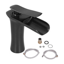 Design com economia de água, cartucho de disco cerâmico para uma aparência requintada com design elegante e curvas suaves, torneira cascata de