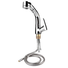 Torneira de luxo para cozinha e banheiro, com rotação de 360 graus que proporciona acesso completo à pia, equipada com mangueira telescópica para