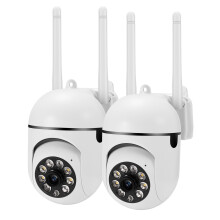 Dome Security Camera 2 Pack with Night Vision and Motion Detection for Home and Office