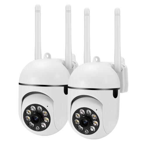 Dome Security Camera 2 Pack with Night Vision and Motion Detection for Home and Office
