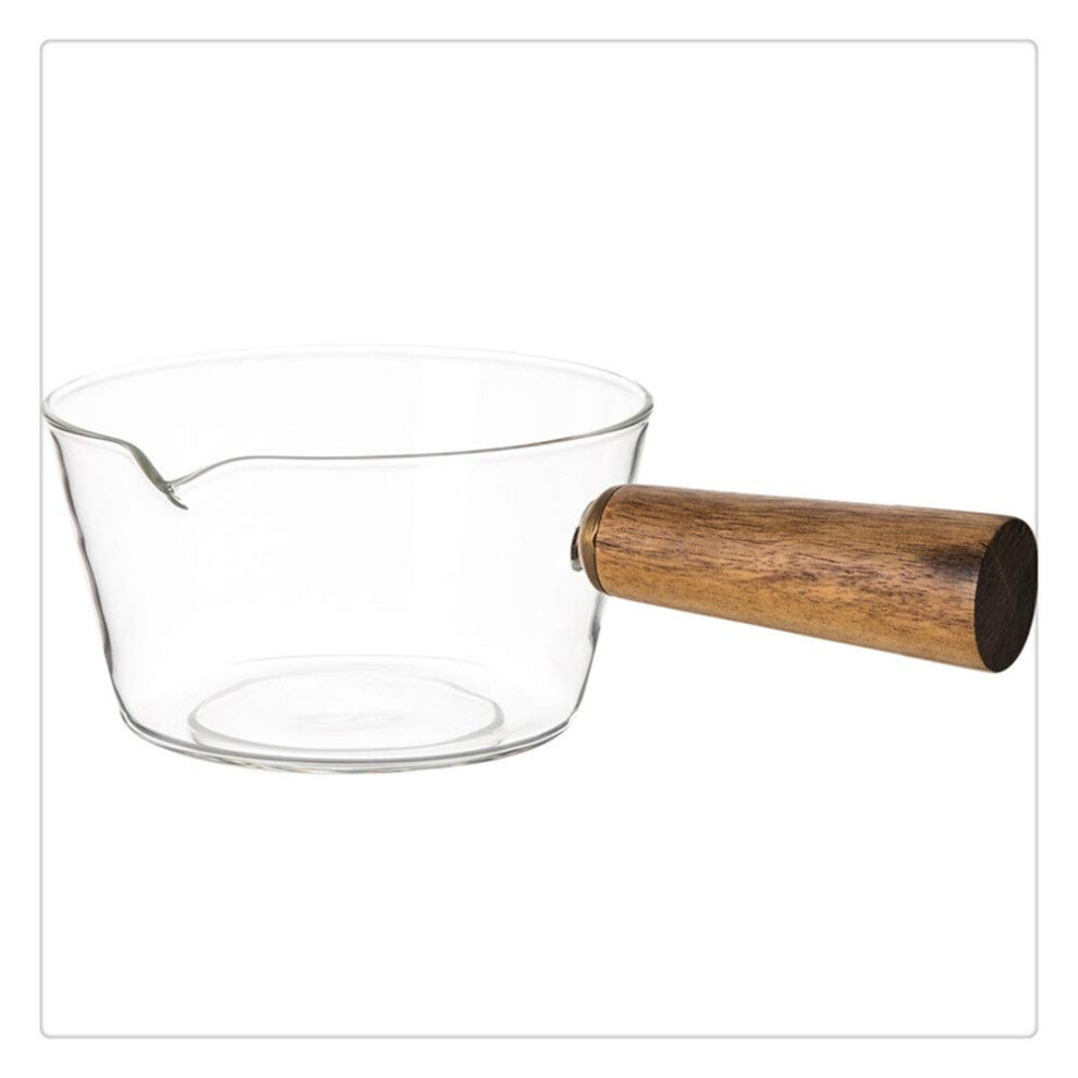 Glass Milk Heating Pot with Acacia Wood Lid for Baking, Cooking, Kitchen Use 600ml-image-OPC-PNNPYSY-NEW