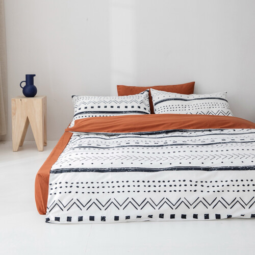 Aztec Comforter Set Queen Size Folkloric Art Pattern Microfiber Fill Bedding Pillowcases Included 2