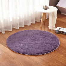 Non Slip Bottom Fluffy Plush Rugs Soft Fuzzy Carpet Modern Furry Rugs Round Shag Area Rugs Thick Floor Mat Velvet Feel Kids Room Bedroom Decor Red