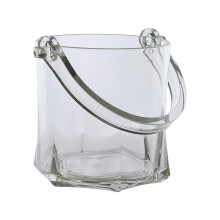 Transparent Champagne Wine Cooler Bucket with Handle for Parties, Events and Outdoor Gatherings